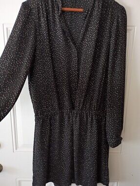 Hilary Radley Women's Blouse Button Sleeve Button Down Front .
